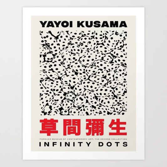 Infunity Dots Art Print Yayoi Kusama Poster Fullsize 24x36 inches