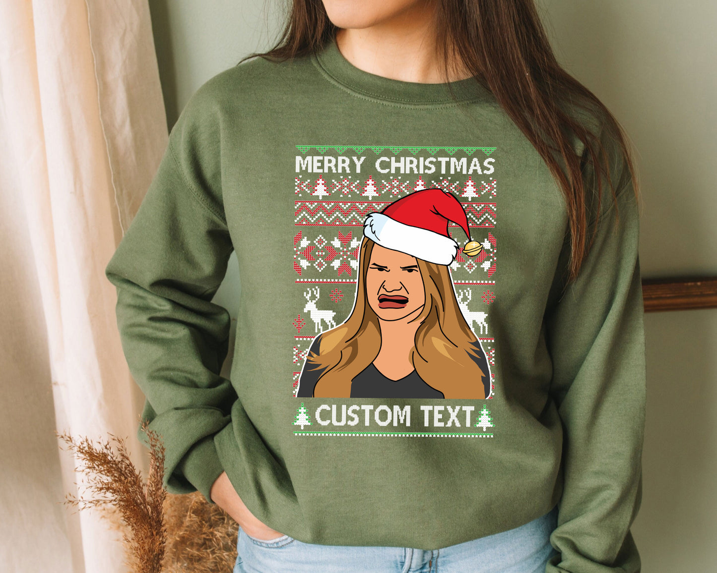 Funny Meme Custom Photo To Pixel For Merry Christmas