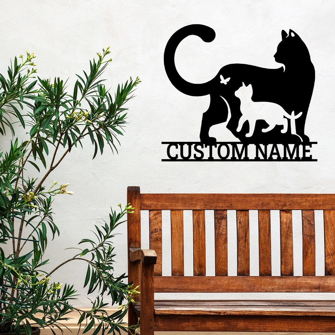 Handmade Custom Cat Metal Wall Signs-Personalized Cat Metal Wall Art-Cat Name Signs-Gift For Cat Lovers-Cat Led Decor-Pet Gifts