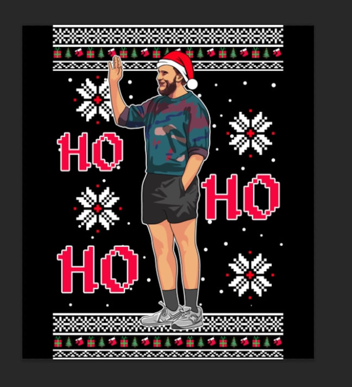 Custom Photo Ugly Christmas Sweatershirt, Custom Face Sweat for Christmas, Custom Santa Hat Sweatshirt, Ugly Christmas Sweater with Picture