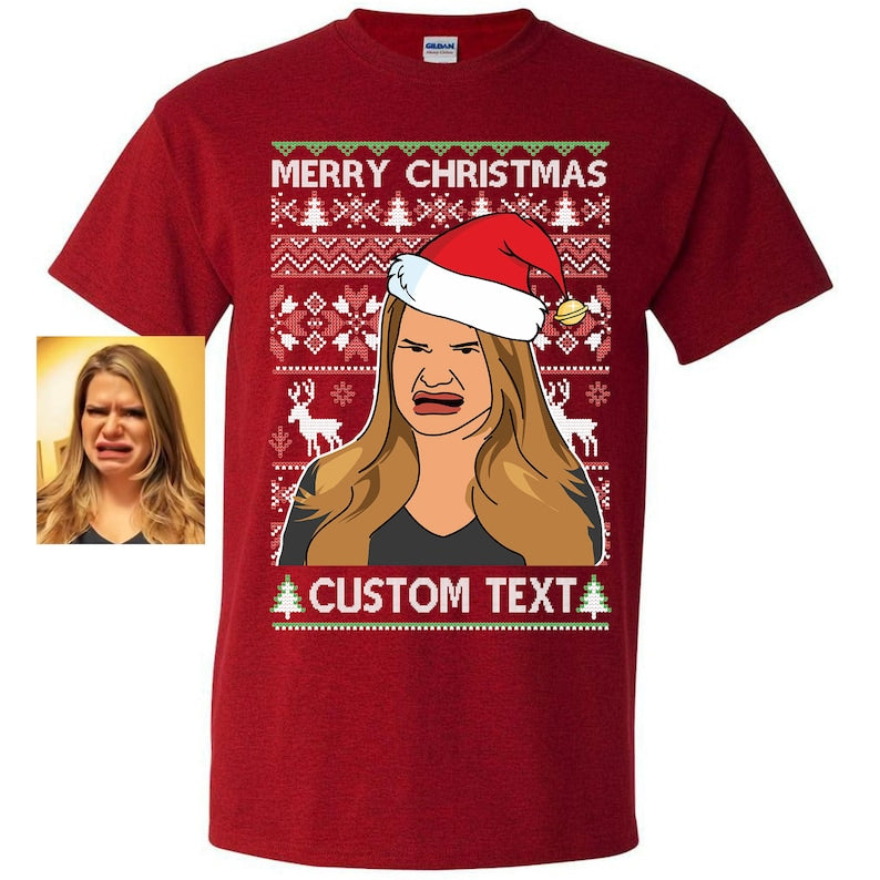 Funny Meme Custom Photo To Pixel For Merry Christmas