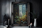 Ghost Outside Looking In Poster, Dark Romantic Ghost Standing in Window Creepy, Ghost Outside Looking In Wall Art Halloween Poster