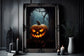 Jack O Lantern In The Window Poster, Dark Romantic Trick or Treat Creepy, Horror Spooky Cute, Wall Art Halloween Poster