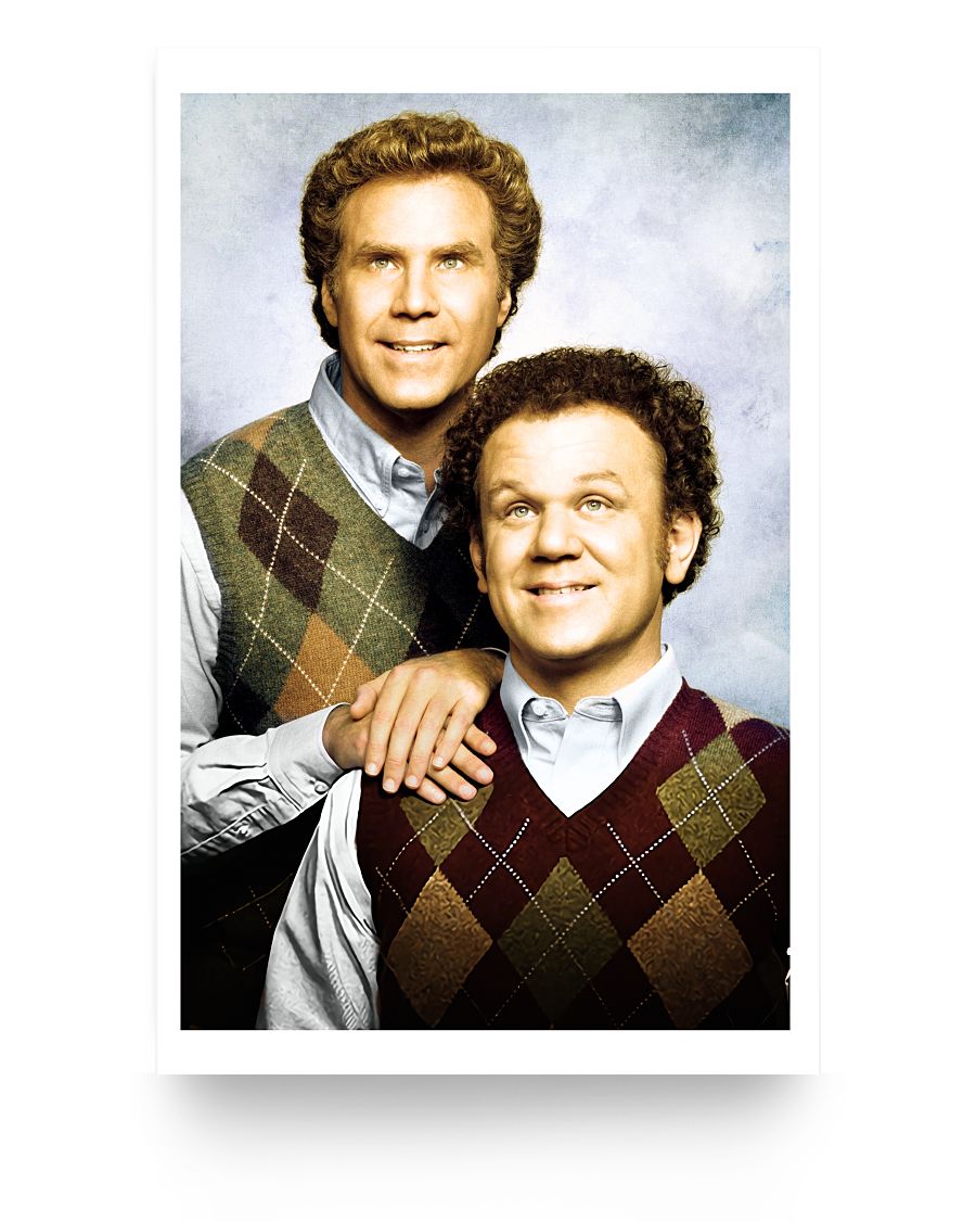 Step Brothers Movie Poster - Brennan and Dale Portrait - Funny Poster ...